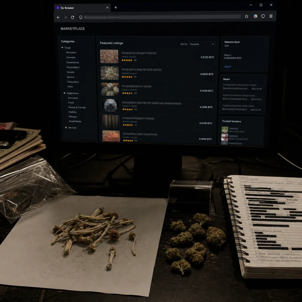 Bitcoin dark web interface preview