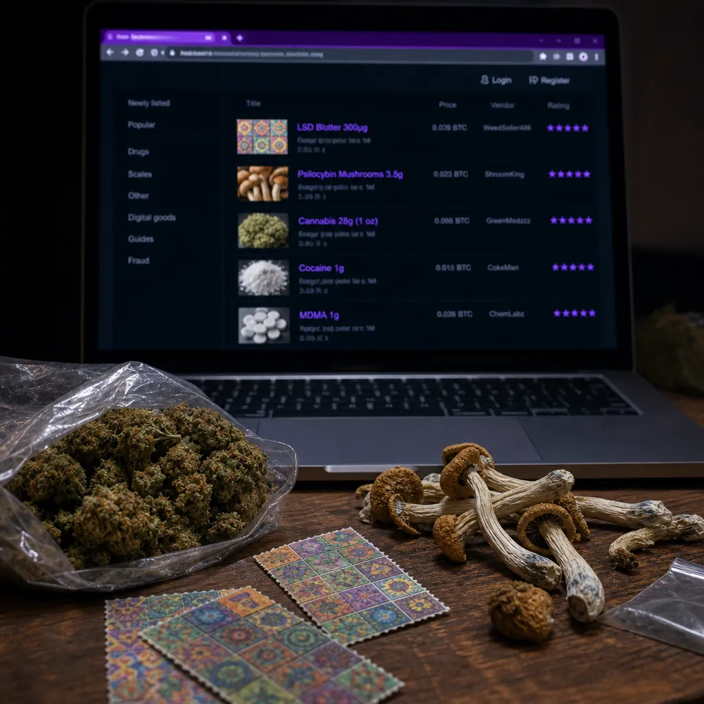 Dark market interface preview