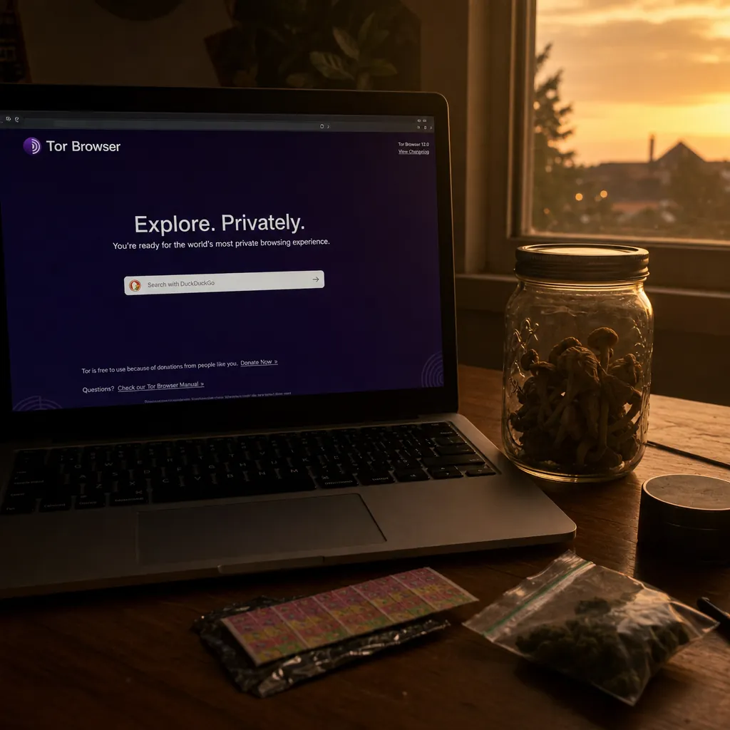 Onion dark website interface preview
